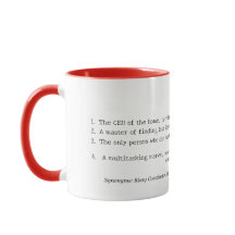 Engraçado Mug Personalizado de Definição de Esposa