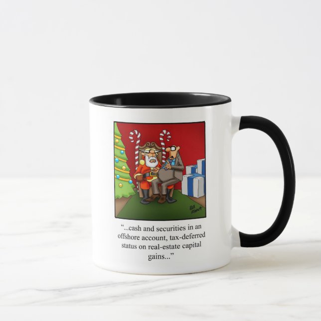 Caneca Engraçado Natal, Humor Mug. (Direita)