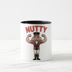 Caneca Engraçado Natal Nutcracker Nuty Malhação Natural