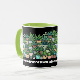 Caneca Engraçado Obsessivo Transtorno Vegetal Compulsivo