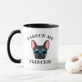 Caneca Engraçado, Perdão, meu francês Black Tan French Bu