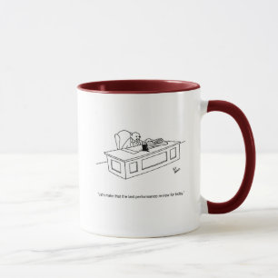 Caneca Engraçado "Performance Review" Humor Mug