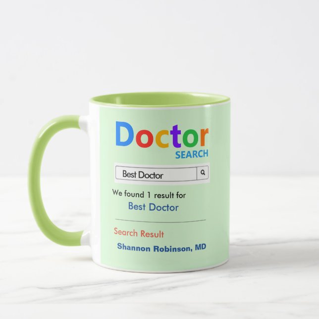 Caneca Engraçado Personalidade Excelente, Melhor Médico P (Esquerda)