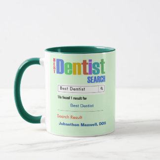 Caneca Engraçado personalizado Melhor Dentista Dotado Mug