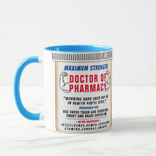 Caneca Engraçado Personalizado Melhor Farmacêutico Dando