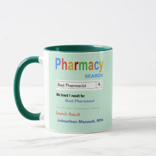 Caneca Engraçado Personalizado Melhor Farmacêutico Dando 
