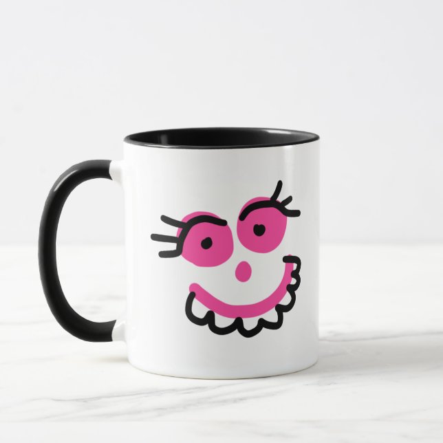 Caneca Engraçado Pinky Girl Mug (Esquerda)
