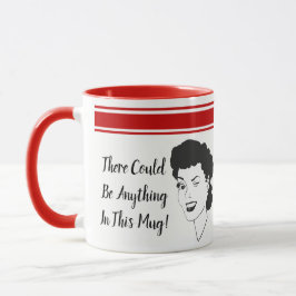 Caneca Engraçado Pode Haver Qualquer Coisa Retro Style Mu