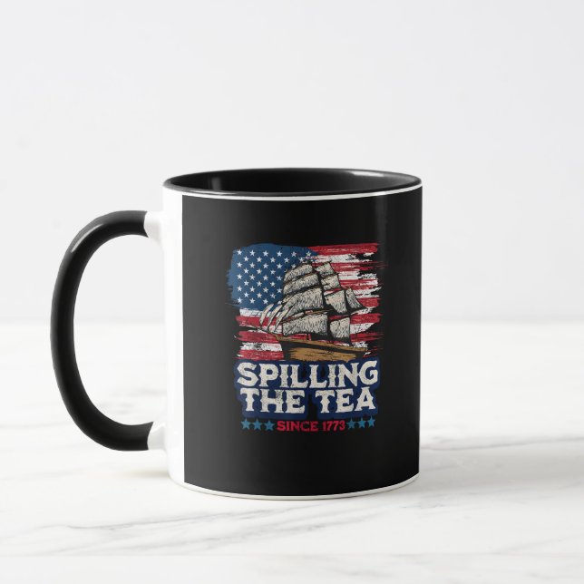 Caneca Engraçado Professor De História Americano Esmagand (Esquerda)
