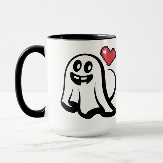 Caneca Engraçado programador Halloween Mug (Esquerda)
