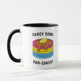 Caneca Engraçado Rico do Orgulho Pansexual LGBTQ Alguns P