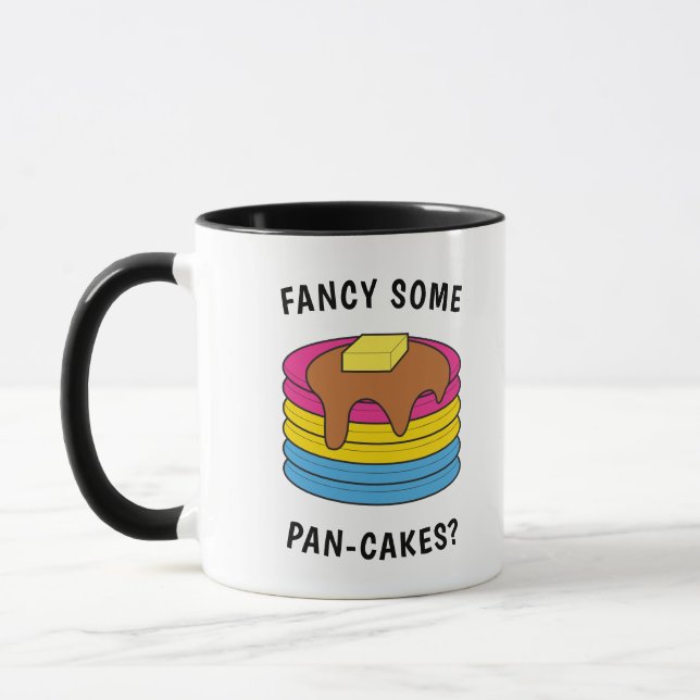 Caneca Engraçado Rico do Orgulho Pansexual LGBTQ Alguns P (Esquerda)