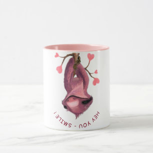Caneca Engraçado Romântico Sloth Smile Mug