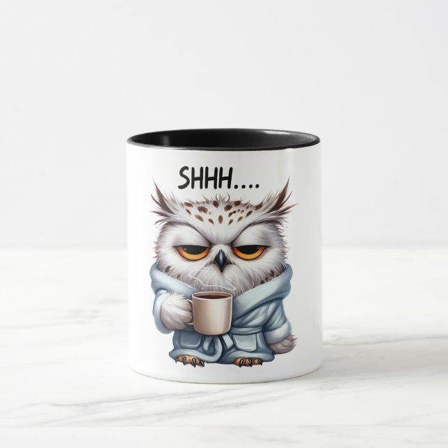 Caneca Engraçado/Sarcástico Animal Dizendo/Coruja (Centro)