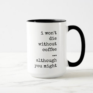 Caneca Engraçado, Sarcástico, Café Lover, Cafeine Addicto