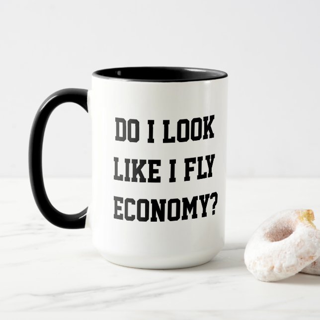 Caneca Engraçado Será que eu pareço um passageiro de clas (Com Donut)