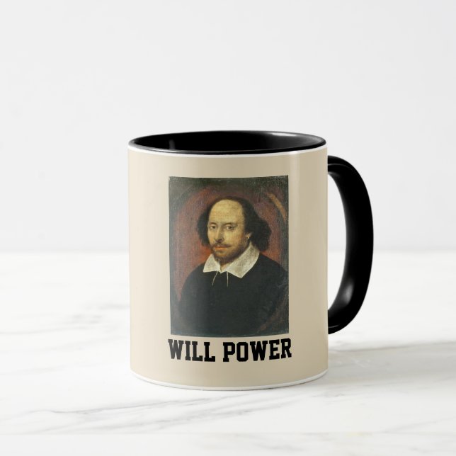 Caneca Engraçado Shakespeare Coffee Mugs (Frente Esquerda)