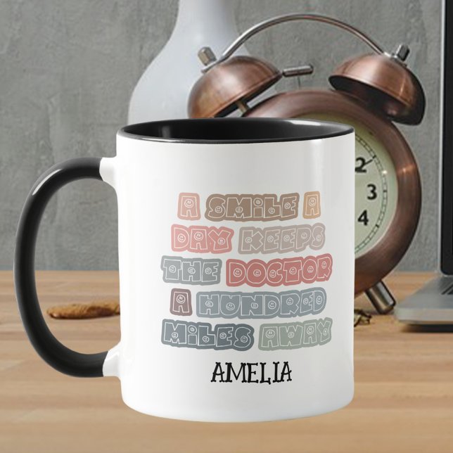 Caneca Engraçado Sorria Mugs para Crianças (Criador carregado)