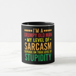 Caneca Engraçado, sou um velho rabugento