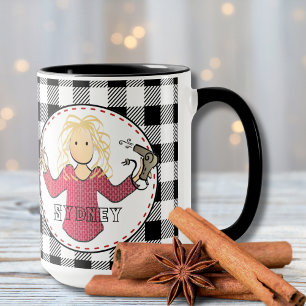 Caneca Engraçado Stylist Beauticista Blonde Gift de Carto