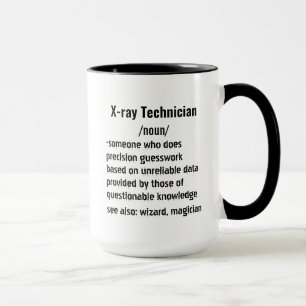 Caneca Engraçado técnica de raios-X Definição