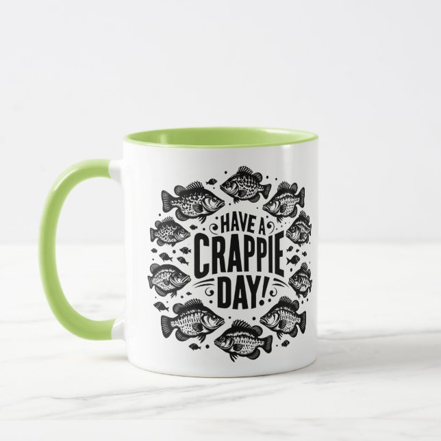 Caneca Engraçado Ter um dia de café da manhã pescando (Esquerda)