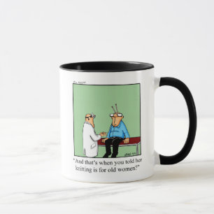 Caneca Engraçado tricotar um presente de humor na mug