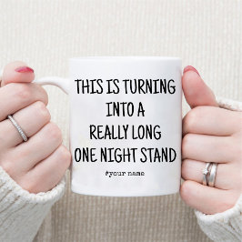 Caneca Engraçado Uma Noite De Aniversário Para Ele Café