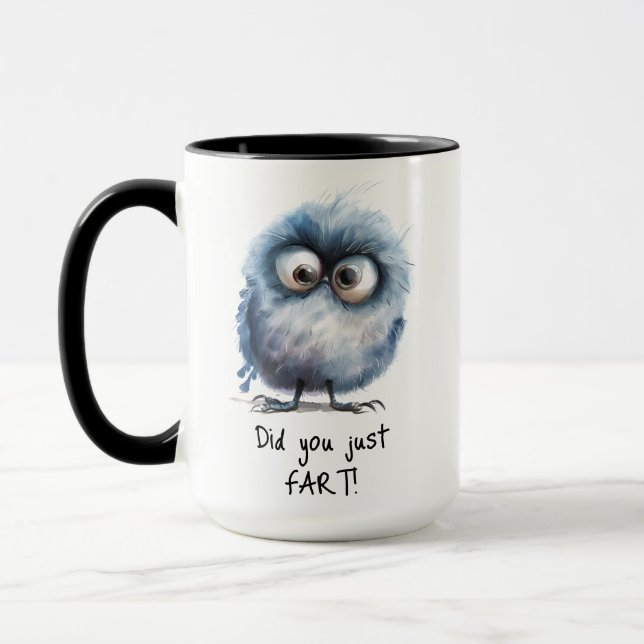 Caneca Engraçado Você Acabou De Fart Bird Coffee? (Esquerda)