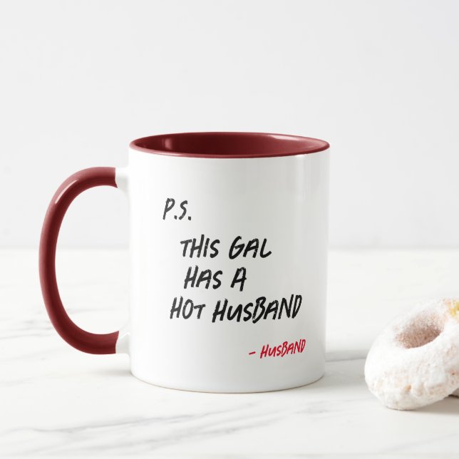 Caneca Engraçado Wifey Mug - Este Gal Tem Presente De Mar (Com Donut)