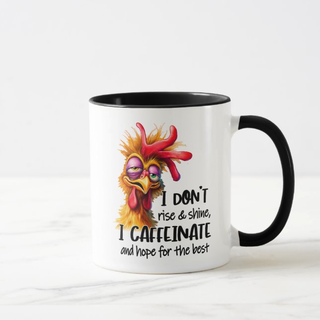 Caneca Engraçados/Sarcásticos Animais/Frango/Café (Direita)
