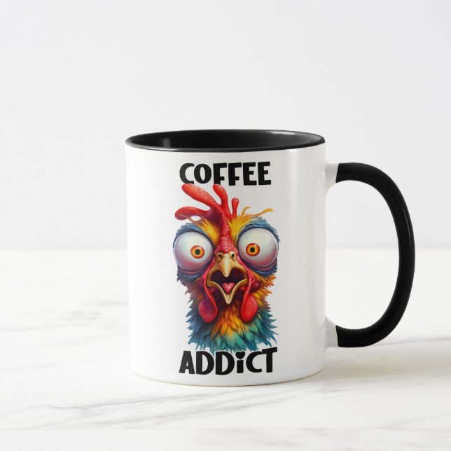 Caneca Engraçados/Sarcásticos Animais/Frango/Café (Direita)