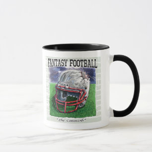 Caneca Engrenagem de Commish do futebol da fantasia
