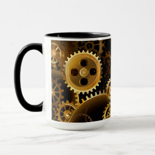 Caneca Engrenagens de latão Steampunk perfeitas
