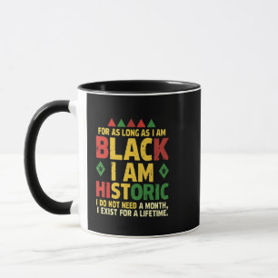 Caneca Enquanto eu for negro, sou histórico