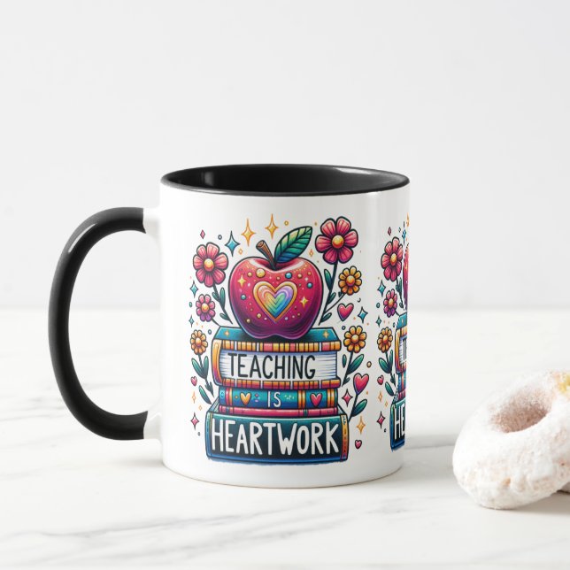 Caneca Ensinar é Cardioca (Com Donut)