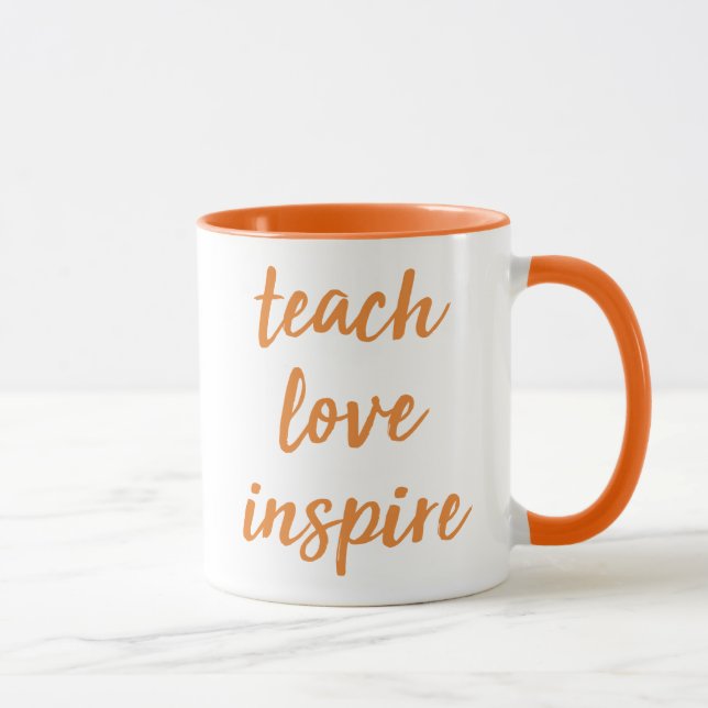 Caneca Ensine o amor inspiram | frase inspirada (Direita)