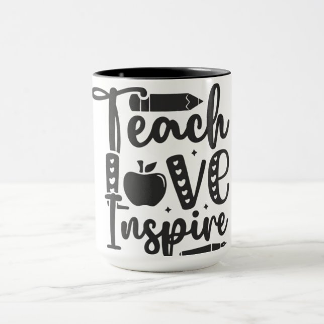 Caneca Ensino, Amor, Inspire-Mug (Centro)
