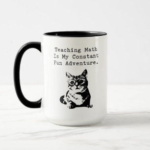 Caneca Ensino de Matemática Aventura Divertida Educador d