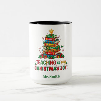 Caneca Ensino Personalizado é Minha Alegria de Natal