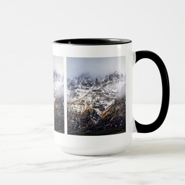 Caneca Entalhe da montanha do rubi (Direita)