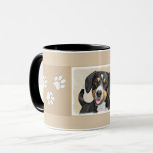 Caneca Entlebucher Mountain Dog Painting - Arte Original