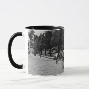 Caneca Entrada do palácio real vintage Bangkok Turistas P