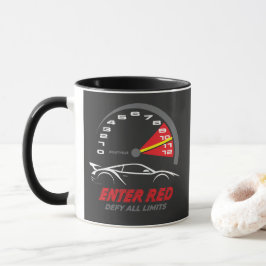 Caneca 'Entre no Vermelho: Desafie Todos os Limites'