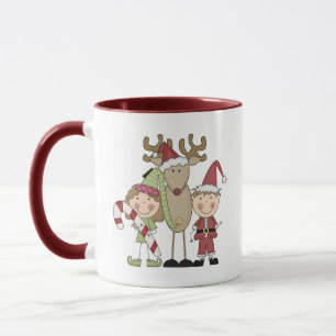 Caneca Entrevistas com Reindeer e Elves