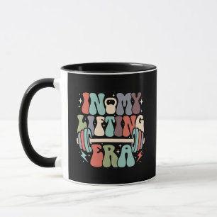 Caneca Entusiasta de Fitness da Era do Levantamento Retro