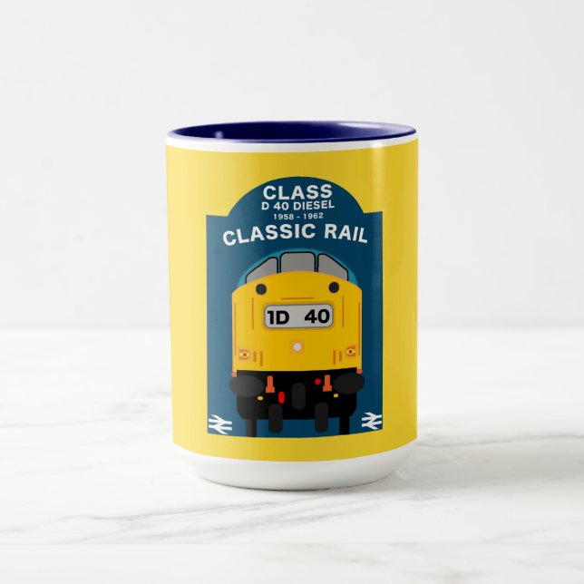 Caneca Entusiasta do trem ferroviário britânico (Centro)