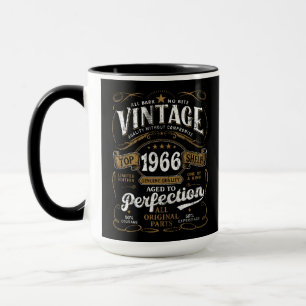 Caneca Envelhecido à Perfeição Vintage 1966 Aniversário 6