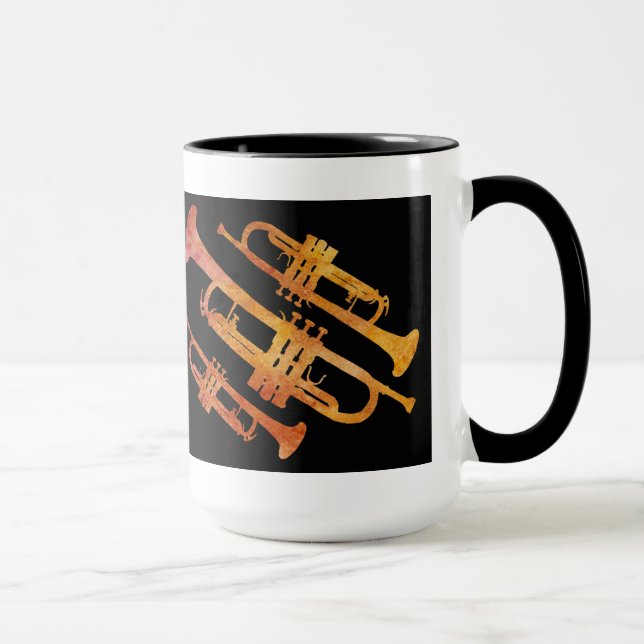 Caneca Envoltório alaranjado e preto crepitante da (Direita)