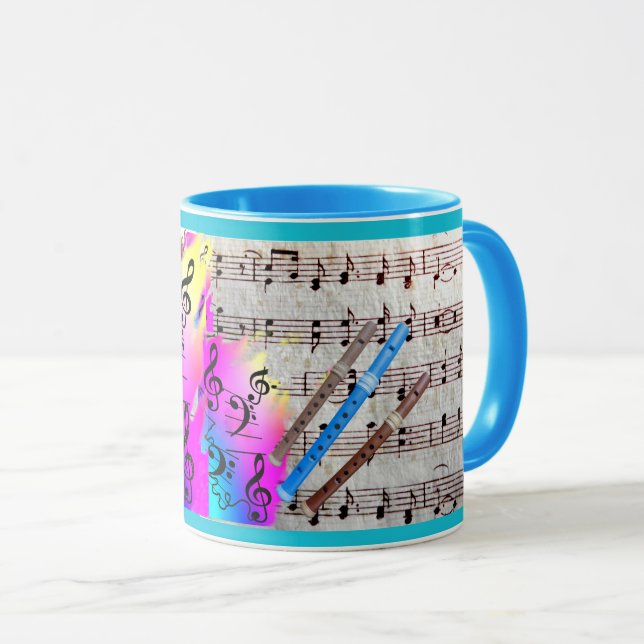 Caneca Envolver Música e Gravações (Frente Esquerda)